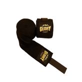 TOP GLORY Kick Boks, Muay Thai, Boks El bandajı 4,5 Metre SİYAH