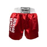 TOP GLORY Unisex Kırmızı Kick Boks Şortu 6603