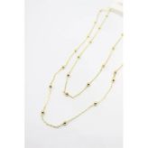 Top Zincir Kolye-90Cm - Altın