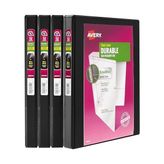 Toptan Budur Durable Şeffaf Dosya, 4'lü Paket, 0,5 Inç, Siyah - . - normal