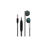 Toptan Budur K103 Metal Sporcu Kulak Içi Kulaklık, 3.5 mm Jack, Nikelajlı, Extra Bass, Stereo, Siyah - standart