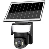 Torima CMR-30 3 MP 3.6mm 2K Solar Güneş Enerjili Siyah Duvar Lambası Kamera