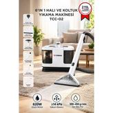 Torima Halı ve Koltuk Yıkama Cam Temizleme 6IN1 Leke Çıkartma Makinesi TCC02 Beyaz