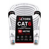 torn CAT6 Ethernet Kablosu 10 Metre RJ45 LAN İnternet Modem Router Bilgisayar Kablosu