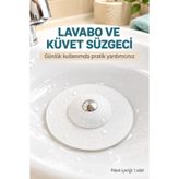 Tosima Lavabo ve Küvet Tıkacı Süzgeci Esnek Banyo Mutfak Gider Saç ve Atık Tutucu 2 Adet