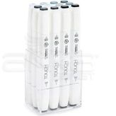 Touch 12'li Set Mavimsi Griler Twin Brush Marker Kalem