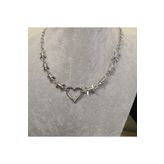 Touz Dikenli Tel Kalp Choker