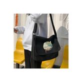 Touz Moda Totoro Unisex Siyah Postacı Çantası
