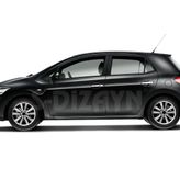 Toyota Auris Sensörlü 2007 2012 7501127 4 Kapı Krom Kapı Kolu