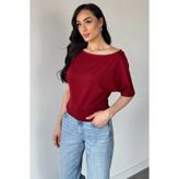 TOZLU Kadın Kayık Yaka Bluz