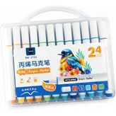 Tr 24 Renk Akrilik Marker Kalem Seti