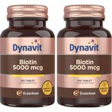 Tr Biotin 5000 Mcg 100 Tablet-Saç & Cilt (2 Paketi)