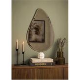 Tr Bizoteli Bronz Damla Ayna/Damla Asimetrik Ayna/Dekor Aynası/Konsol Aynası Bronz 65 X 90