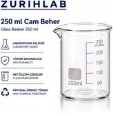 Tr Cam Beher 250 ml - Dereceli Laboratuvar Ölçü Kabı