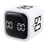 Tr Dijital Şarjlı Beyaz Pomodoro Zamanlayıcı Küp Flip Timer Öğrenci Ders Çalışma Saati, Mu - Genel
