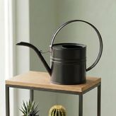 Tr Ella 1 Litre Metal Çiçek Saksı Sulama Kabı – Modern Dekoratif Çok Amaçlı Sulak (Siyah) - Genel