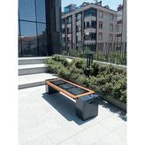 Tr Güneş Enerjisi Ile Mobil Şarj Eden Oturma Bankı – Solar Bank - 20W GaN White