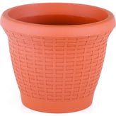 Tr HS06 Hasır Saksı Tabaklı 50CM, 42 Litre Kiremit