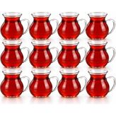 Tr Keyfi Ala 6'li Borosilikat Cam Çay Bardağı Seti, 200ML Termisil Kupa, Şık ve Dayanıklı, Ç - Genel