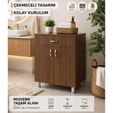 Tr Mutfak Set Altı Ocak Dolabı (Ceviz) - Genel