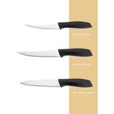 Tr Schafer Quick Chef Bıçak Seti 3 Parça-Siyah - Genel