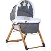 Tr Sleeper All In One Sallanır Katlanır Ahşap Bebek Beşiği (Gri) - Çok Renkli