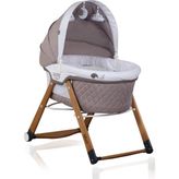 Tr Sleeper All In One Sallanır Katlanır Ahşap Bebek Beşiği (Kahverengi) - 1BW-Beyaz