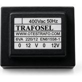 Trafosel 6VA 400V 2X12V Kapsüllü Trafo 50Hz Transformatör