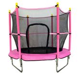 Trambolin Fileli Korumali 152 Cm Kolay Kurulum Pembe