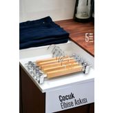 Transformacion 720150 5 Adet Ahşap Çocuk Elbise Askısı