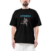 Travis Scott 2019 Space Oversize Siyah Tişört - L