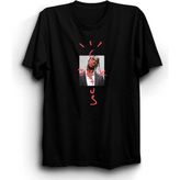 Travis Scott, Cactus Jack, Hiphop, Rap Tişört - Siyah