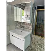 Trend 80 Cm Banyo Dolabı (Beyaz-Beyaz)
