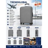 Trend Global Kabin Boy Valiz Kılıfı Esnek Valiz Bavul Koruyucu Kılıfı Gri - KABİN BOY