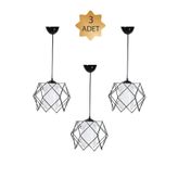 Trend Kitchen 3 Adet Silvano Beyaz Camlı Modern Sarkıt Avize