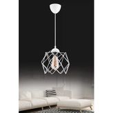 Trend Kitchen Modern Elegante Tekli Beyaz Salon Mutfak Oda Hol Avize (Camsız)