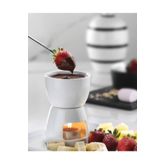 Trend Koçu Porselen Buhurdanlık Veya Çikolata Eriticisi Dekorsuz Fondü Set 8 cm Fnd0