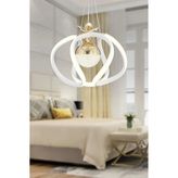 Trend Rose Ahtapot Sarkıt Gold Beyaz Toplu LED Avize - Gold - Beyaz