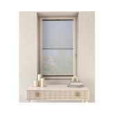 Trend Stor Perde Gri Gece-Gündüz Plise Çiftli Sistem Pvc - Cam Balkon Perdesi - Ofis Perdesi - Salon Perdesi