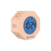 Trendexa NPT22A Alarmlı G-Sensör Otomatik Zamanlayıcılı Küp Kronometre Pomodoro Motivasyon Saati (Pembe) - 10 cm