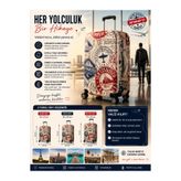 Trendglobal Valiz Kılıfı Bavul Kılıfı Likralı Esnek Kumaş Ve Dayanıklı Valiz Kılıfı FF 👉 "Çizilme Önleyici"