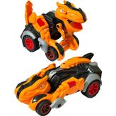 Trex Dinazor Figür Araba Sürtmeli Teker Transformers Robot Dinozor 15CM Turuncu