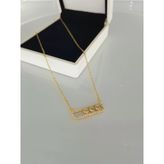 Tria Çelik Gold Rengi Kolye