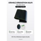 Trobus Fiat Linea 2007-2018 Uyumlu Dikmeli Direksiyon Kılıfı Düz Deri Siyah Yeşil Dikiş