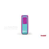 Trodat 9511Pembe Mavi P4 38x14 mm Keçe Cep Kaşesi