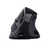 Trust 23731 Şarj Edilebilir Kablosuz Dikey, Ergonomik Mouse, USB Alıcısı Veya Bluetooth Bağlantısı, 9 Adet Buton (5 Tanesi Programlanabilir),LED ekran,Bluetooth Sürümü 5.0,RF 2.4GHz