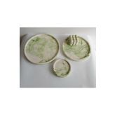 Trust Stone Marble Mermer Desenli Dekoratif Beton Büyük Boy Organizer 3 Lü Tepsi Seti