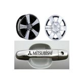 TSC Z1437 Mitsubishi Kapı Kolu Jant 8'li Araba Sticker