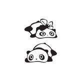 TSC Z483 Yan Ayna Panda Araba Sticker