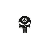 TSC Z685 Mazda Kuru Kafa Punisher Araba Sticker